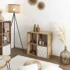 Etagère de rangement 4 cases Bali en cannage