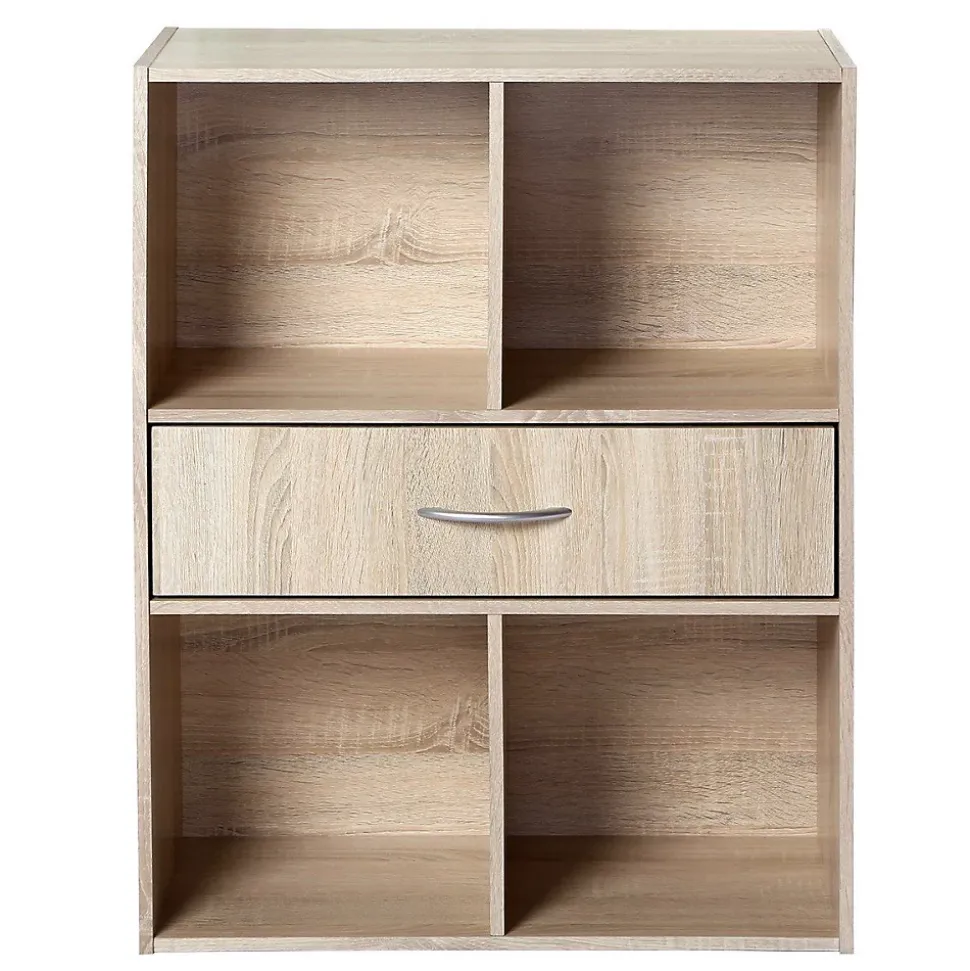 Etagère de rangement 4 casiers avec un tiroir