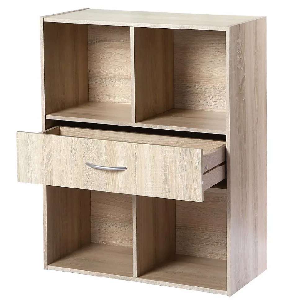 Etagère de rangement 4 casiers avec un tiroir