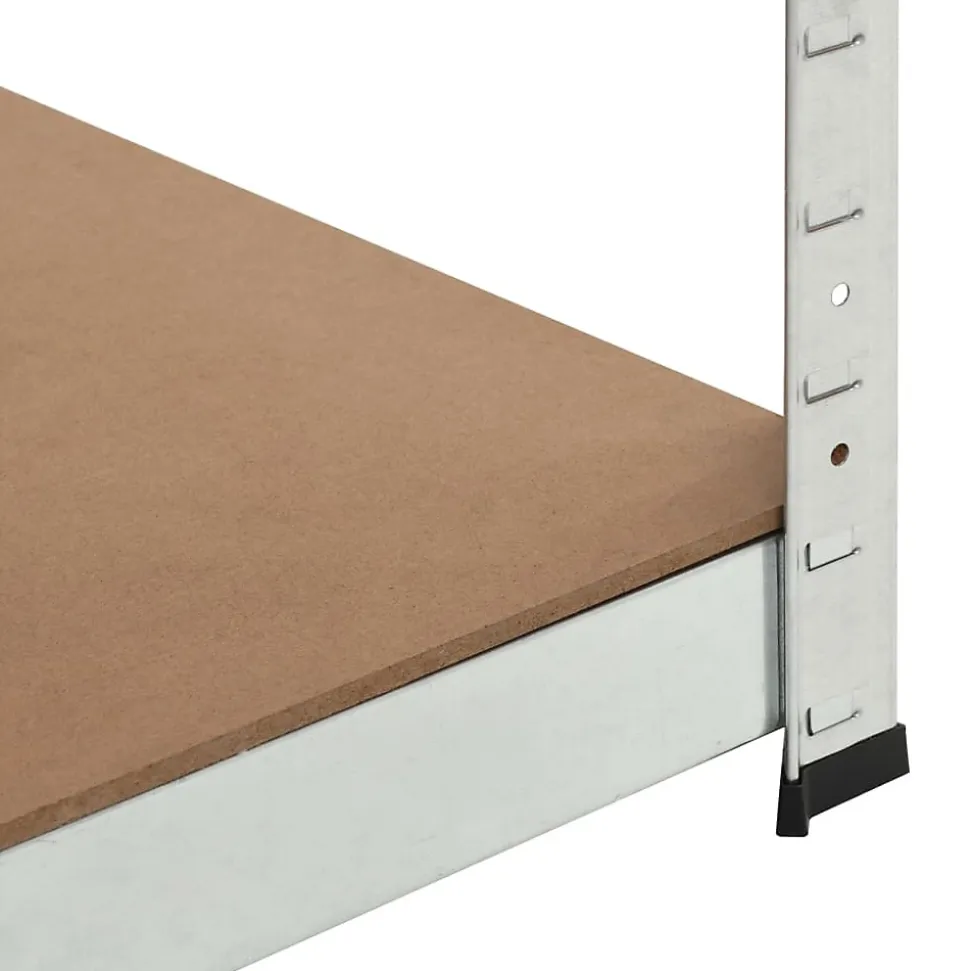 etagère de rangement charge lourde robuste mdf argente Helloshop26