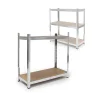 etagère de rangement charge lourde 179 argente Helloshop26
