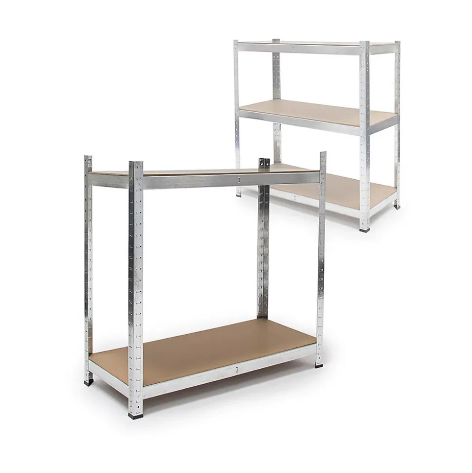 etagère de rangement charge lourde 179 argente Helloshop26