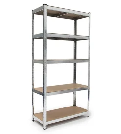 etagère de rangement charge lourde 179 argente Helloshop26