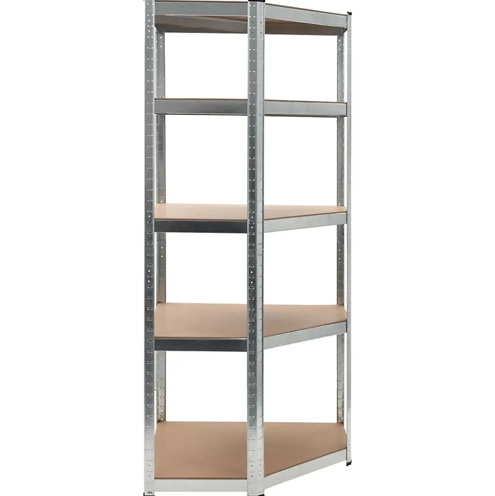 etagère de rangement charge lourde robuste mdf argente Helloshop26