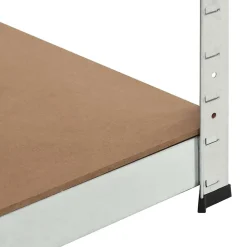 etagère de rangement charge lourde robuste mdf argente Helloshop26