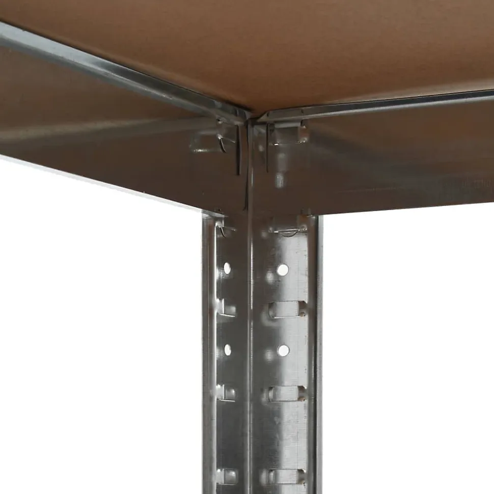 etagère de rangement charge lourde robuste mdf argente Helloshop26