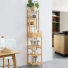 Etagère de rangement Siilinjärvi à 7 niveaux avec tiroir 163 x 33 x 28 cm en.casa