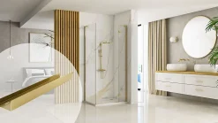 ETAGÈRE DE SALLE DE BAIN REA SF04-600-BG BRUSH GOLD