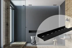 ETAGÈRE DE SALLE DE BAIN REA SF03-450-B BLACK