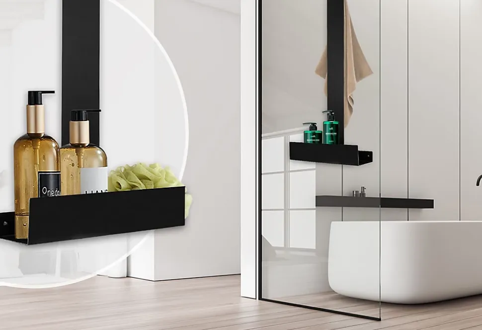 ETAGÈRE DE SALLE DE BAIN REA TORI BLACK