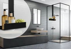 ETAGÈRE DE SALLE DE BAIN REA TORI BLACK