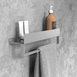 ETAGÈRE DE SALLE DE BAIN REA SF01-450 45CM BRUSH STEEL