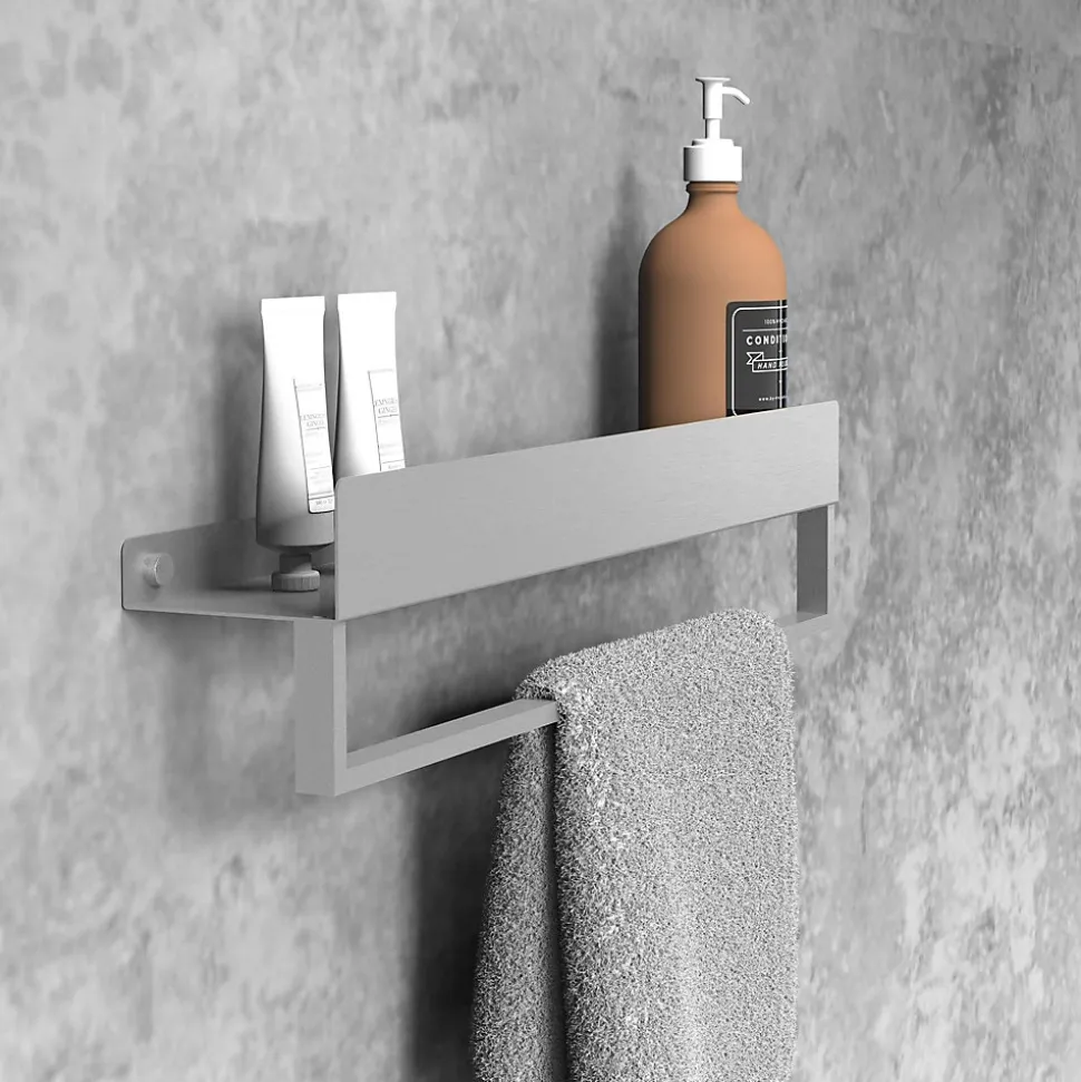 ETAGÈRE DE SALLE DE BAIN REA SF01-450 45CM BRUSH STEEL