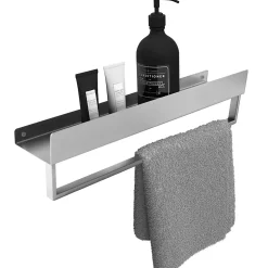 ETAGÈRE DE SALLE DE BAIN REA SF01-450 45CM BRUSH STEEL