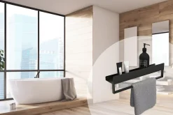 ETAGÈRE DE SALLE DE BAIN REA SF01-450-B BLACK