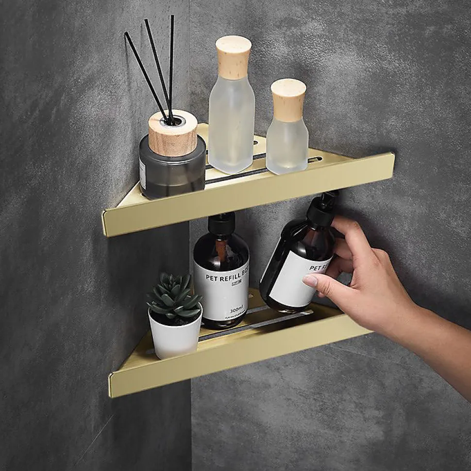ETAGÈRE DE SALLE DE BAIN REA SF07-BG BRUSH GOLD