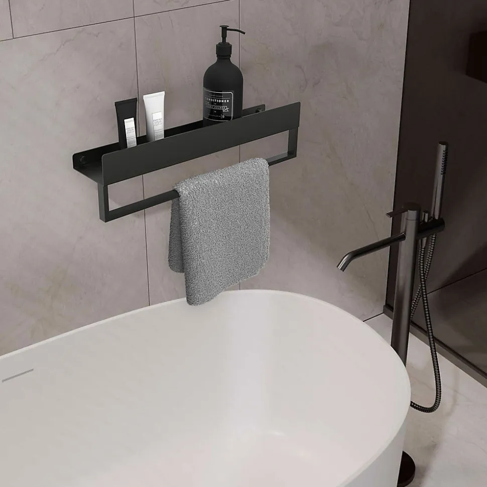 ETAGÈRE DE SALLE DE BAIN REA SF01-600-B BLACK