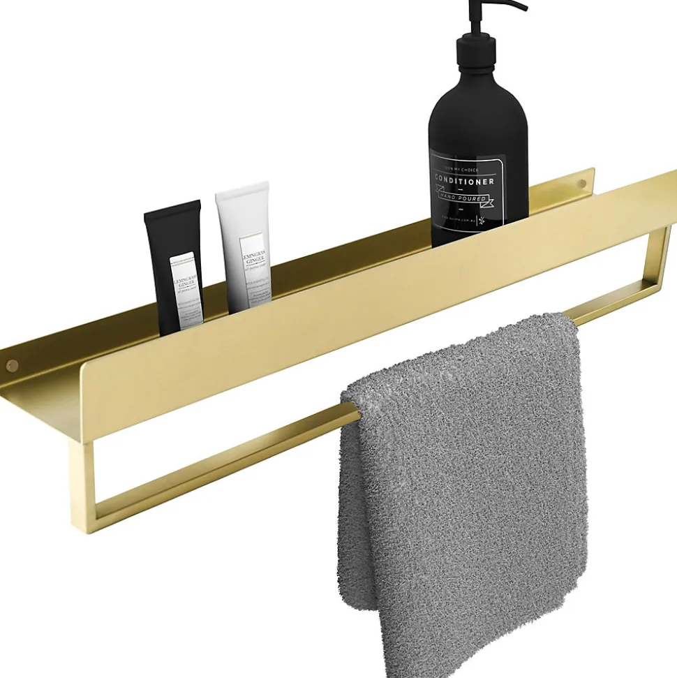 ETAGÈRE DE SALLE DE BAIN REA SF01-600-BG BRUSH GOLD