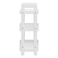 Etagère de Salle de Bains en MDF Blanc Moderne 74x28x20 cm Rebecca Mobili