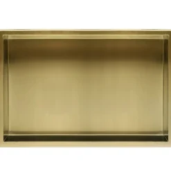 ETAGÈRE DE SALLE TUTUMI 30X60X10 BRUSH GOLD
