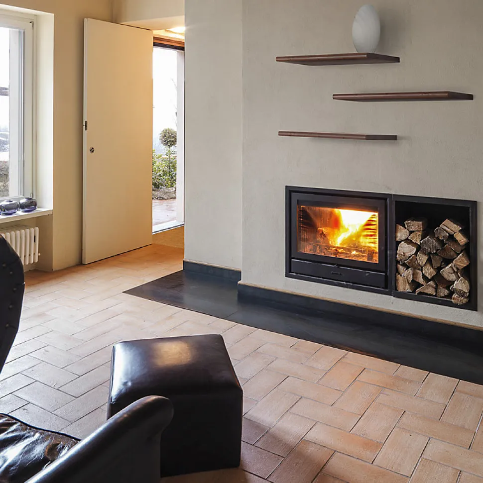 Etagère en bois Mercurio peinte en noyer 1,8x20x76 - Le choix polyvalent pour chaque espace