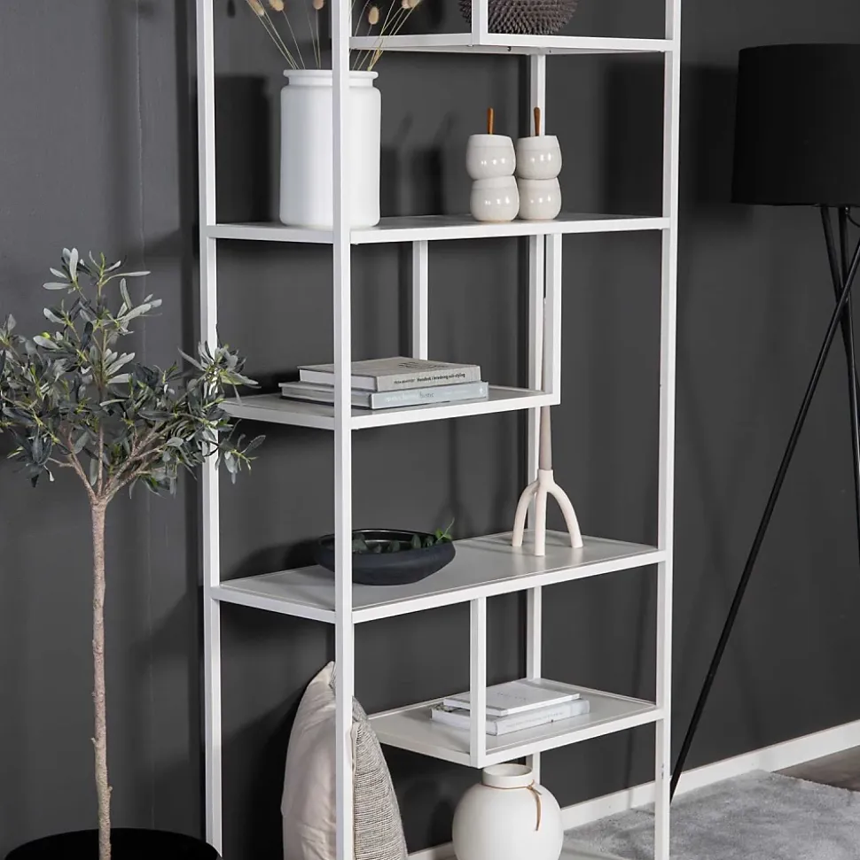 Etagère en métal 85x35x190 cm Staal