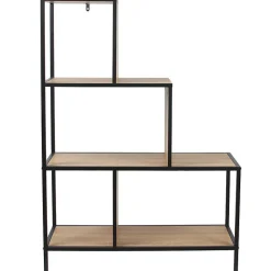 Etagère escalier en métal et bois Edison 80x30x112 cm