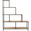 Etagère escalier en métal et bois Edison 120x30x146 cm