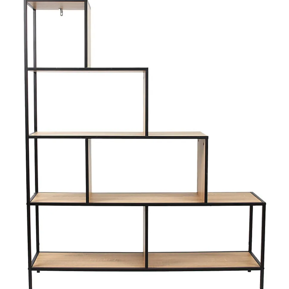 Etagère escalier en métal et bois Edison 120x30x146 cm