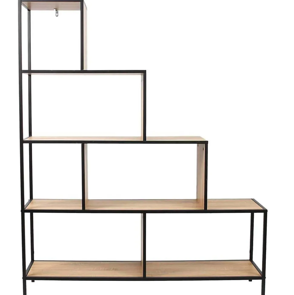 Etagère escalier en métal et bois Edison 120x30x146 cm
