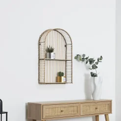 Etagère fenêtre en métal et MDF Java