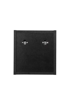Etagère haut de salle de bain suspendue NOVA NOIR 27 x 28 cm