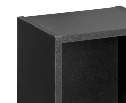 Etagère haut de salle de bain suspendue NOVA NOIR 27 x 28 cm