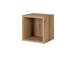 Etagère haut de salle de bain suspendue NOVA OAK 27 x 28 cm