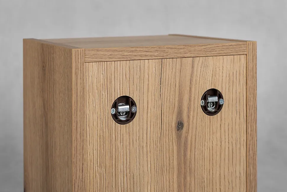 Etagère haut de salle de bain suspendue NOVA OAK 27 x 28 cm