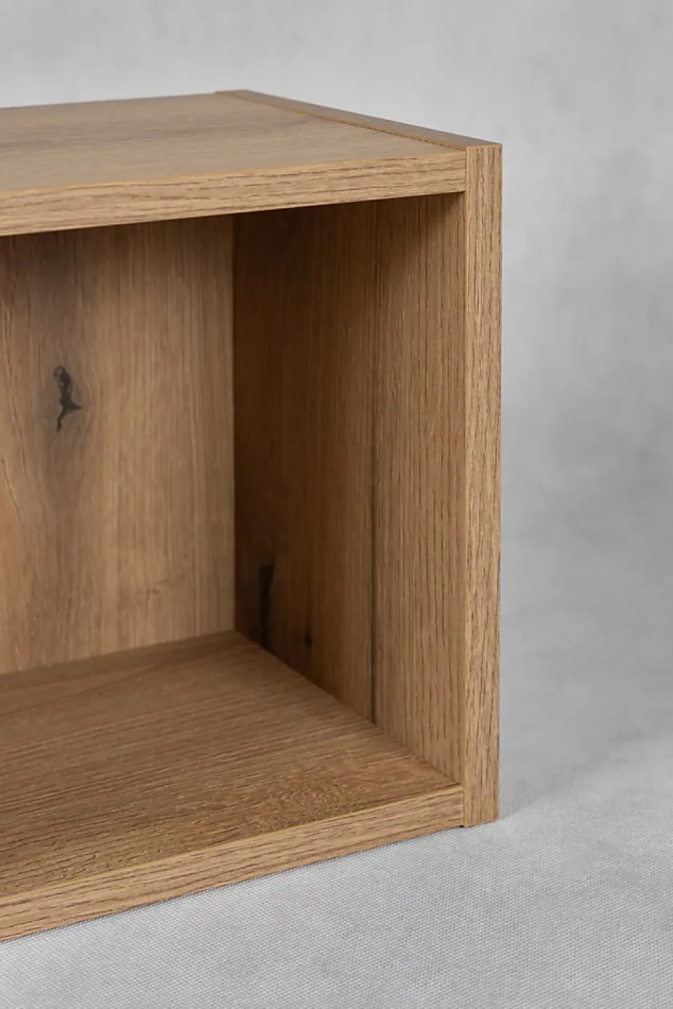 Etagère haut de salle de bain suspendue NOVA OAK 27 x 28 cm