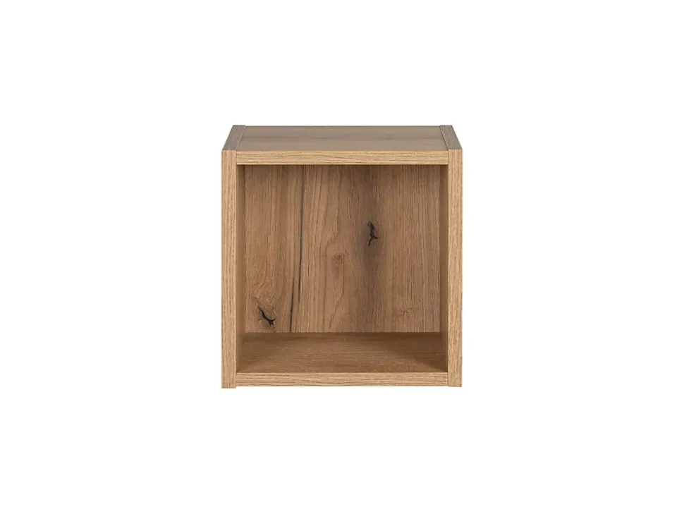 Etagère haut de salle de bain suspendue NOVA OAK 27 x 28 cm