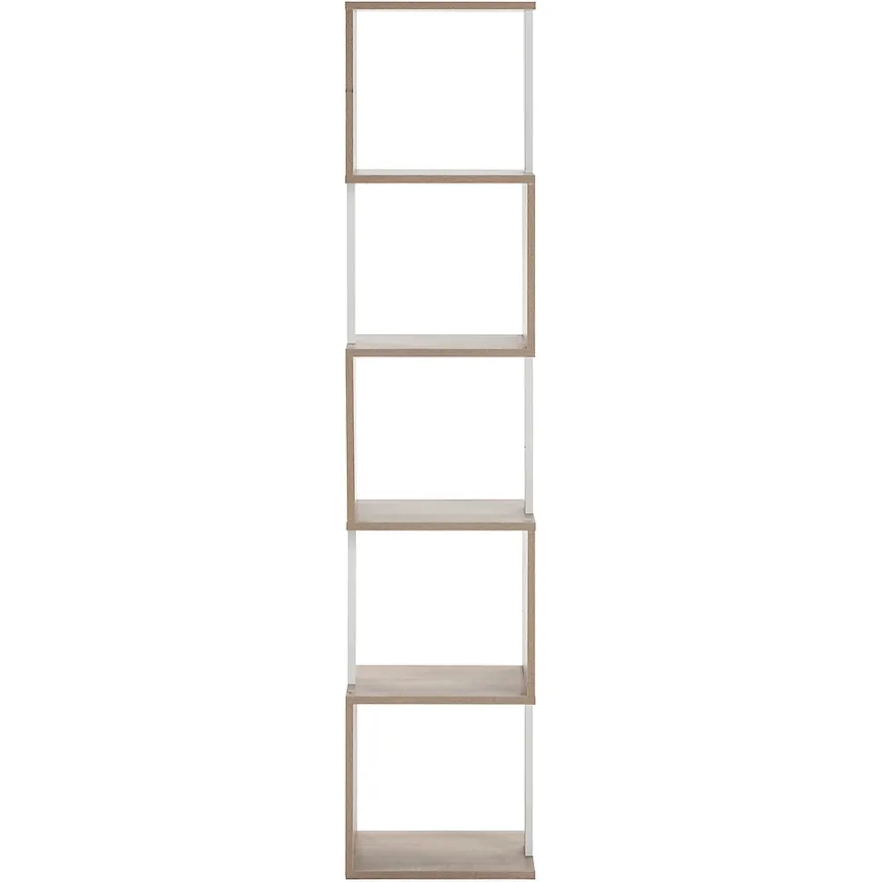 Etagère Maldivas 5 trous couleur Chêne/Blanc