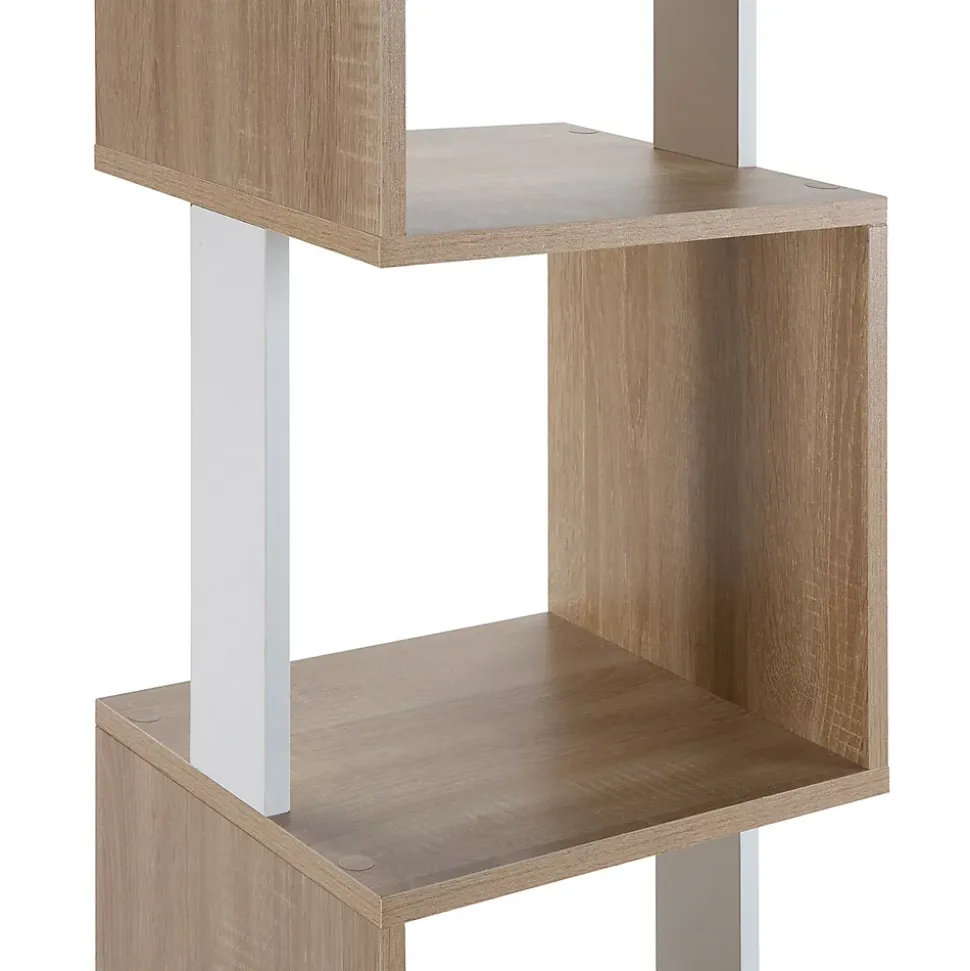 Etagère Maldivas 5 trous couleur Chêne/Blanc
