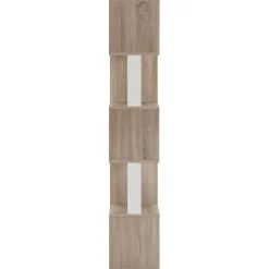 Etagère Maldivas 5 trous couleur Chêne/Blanc