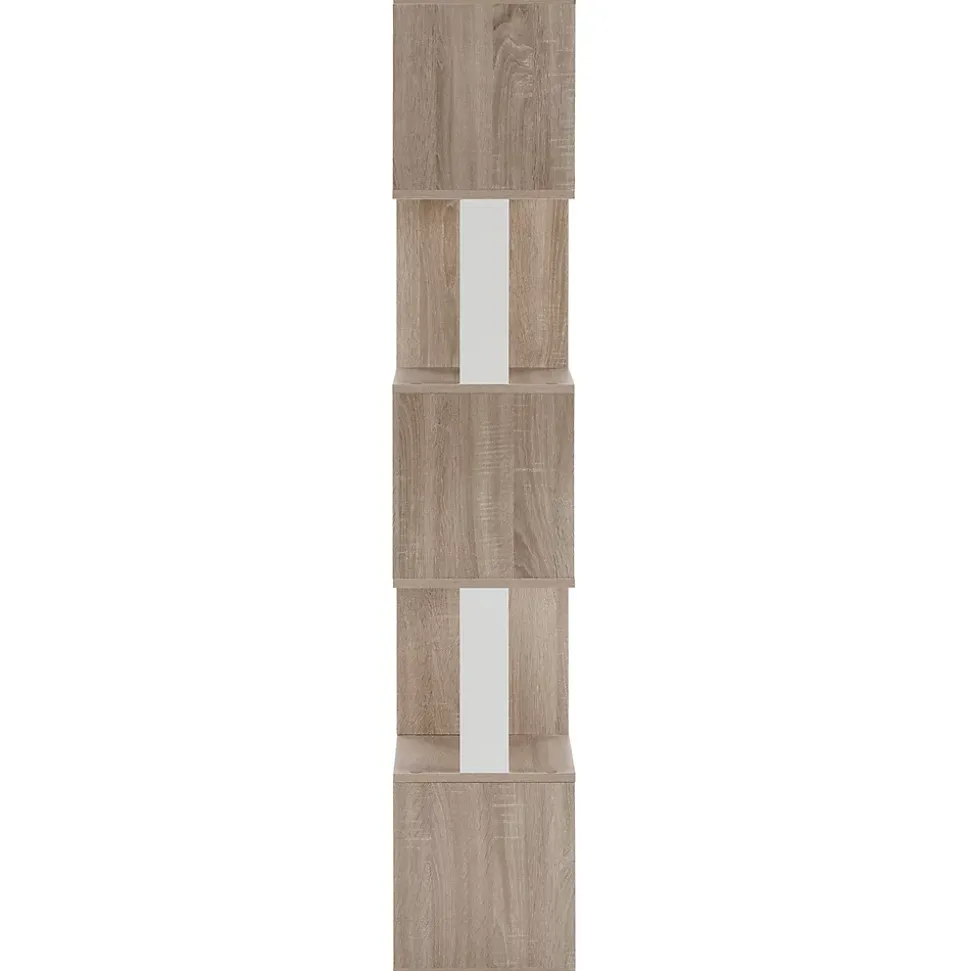 Etagère Maldivas 5 trous couleur Chêne/Blanc