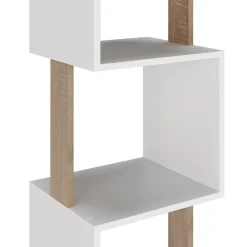 Etagère Maldivas 5 trous couleur blanc/chêne