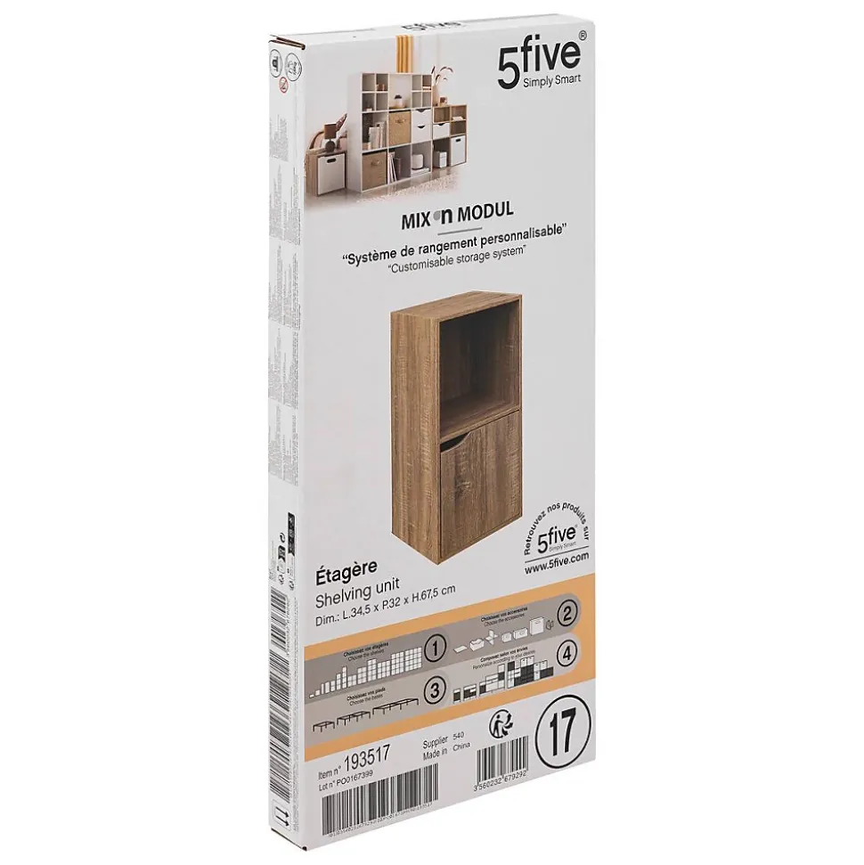 Etagère Mix 'N Modul 2 cases naturel - Beige- 5five
