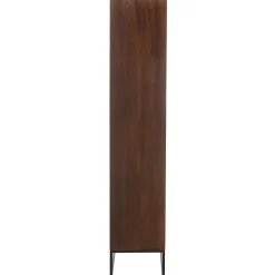 Etagère mode bois de manguier brun 90x33x168cm