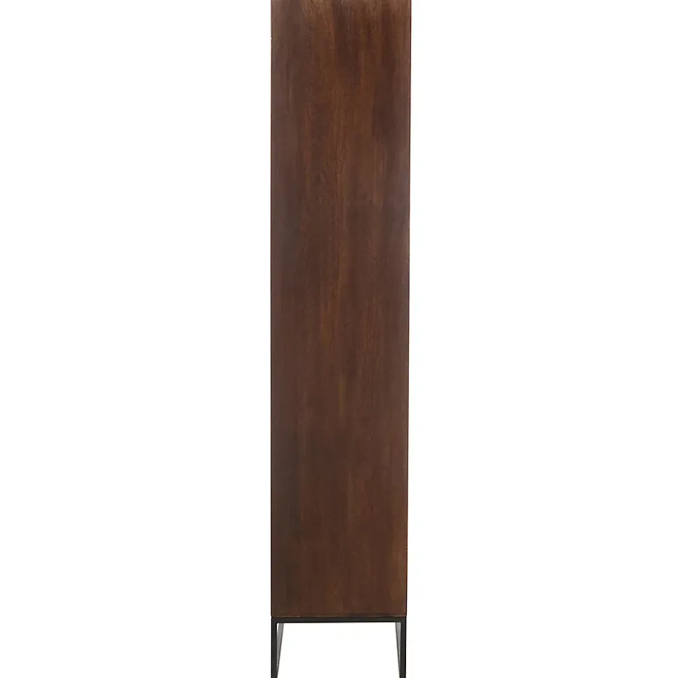 Etagère mode bois de manguier brun 90x33x168cm