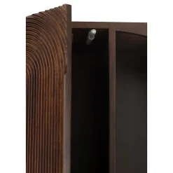 Etagère mode bois de manguier brun 90x33x168cm