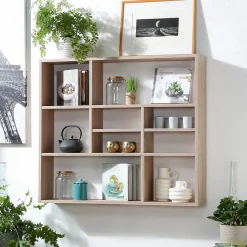 Etagère Murale 9 Compartiments L90 cm - Mika