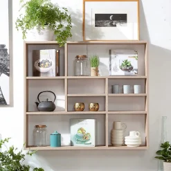 Etagère Murale 9 Compartiments L90 cm - Mika