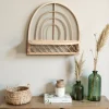 Etagère murale arche en rotin L.44 x H.44 x P.18 cm