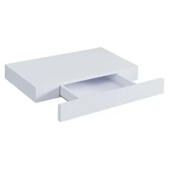 Etagère murale avec tiroir Hyvinkää 40 x 25 x 5 cm blanc en.casa